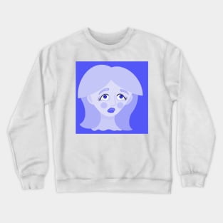 Blue Girl Crewneck Sweatshirt